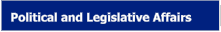 Political and Legislative Affairs